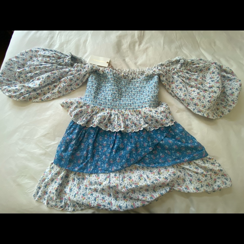 loveshackfancy cute off the shoulder dress w tags